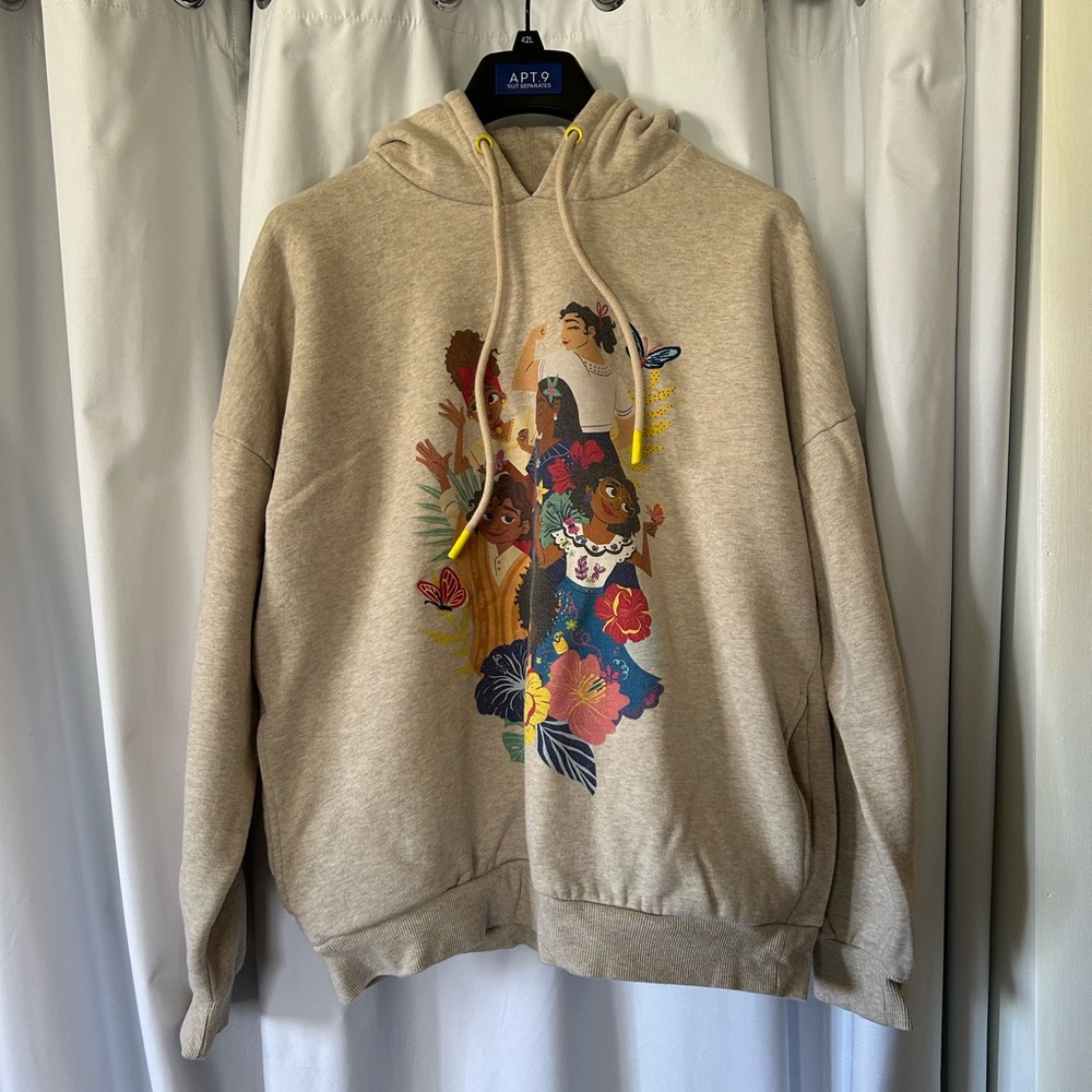 Disney Encanto Family Madrigal Over sized Tan Hoodie - Medium